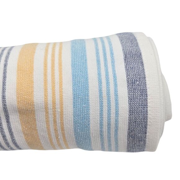 Deborah Connolly Ring Spun Turkish Cotton Loops Beach Towel Multi Striped 36x68 - Picture 4 of 10